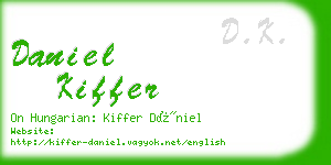 daniel kiffer business card